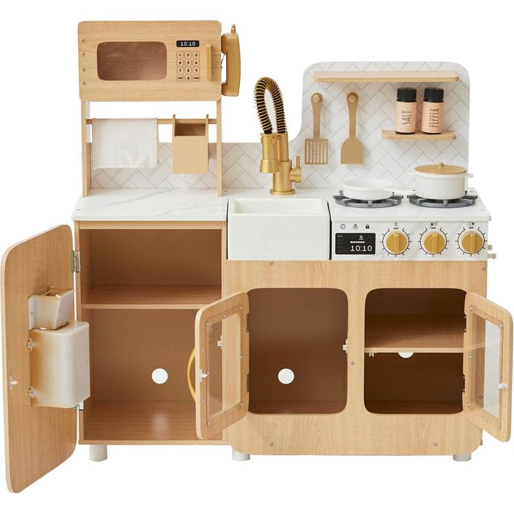 Alternative view of Little Chef Cyprus Play Kitchen with 14-Piece Accessory Set
