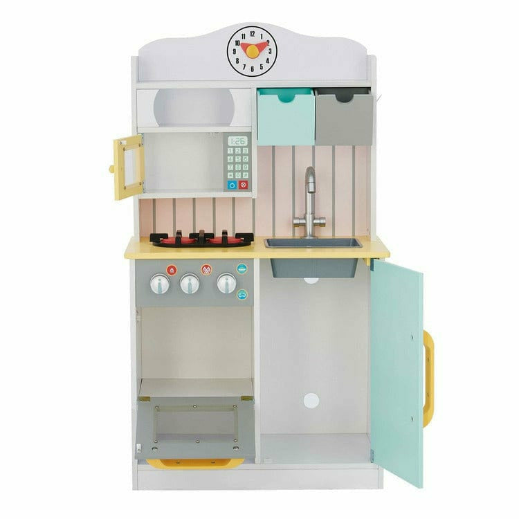 Little Chef Florence Classic Play Kitchen - White/Green & Yellow - Image 5