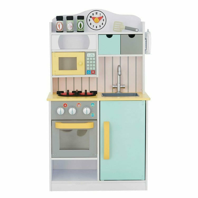 Little Chef Florence Classic Play Kitchen - White/Green & Yellow - Image 6