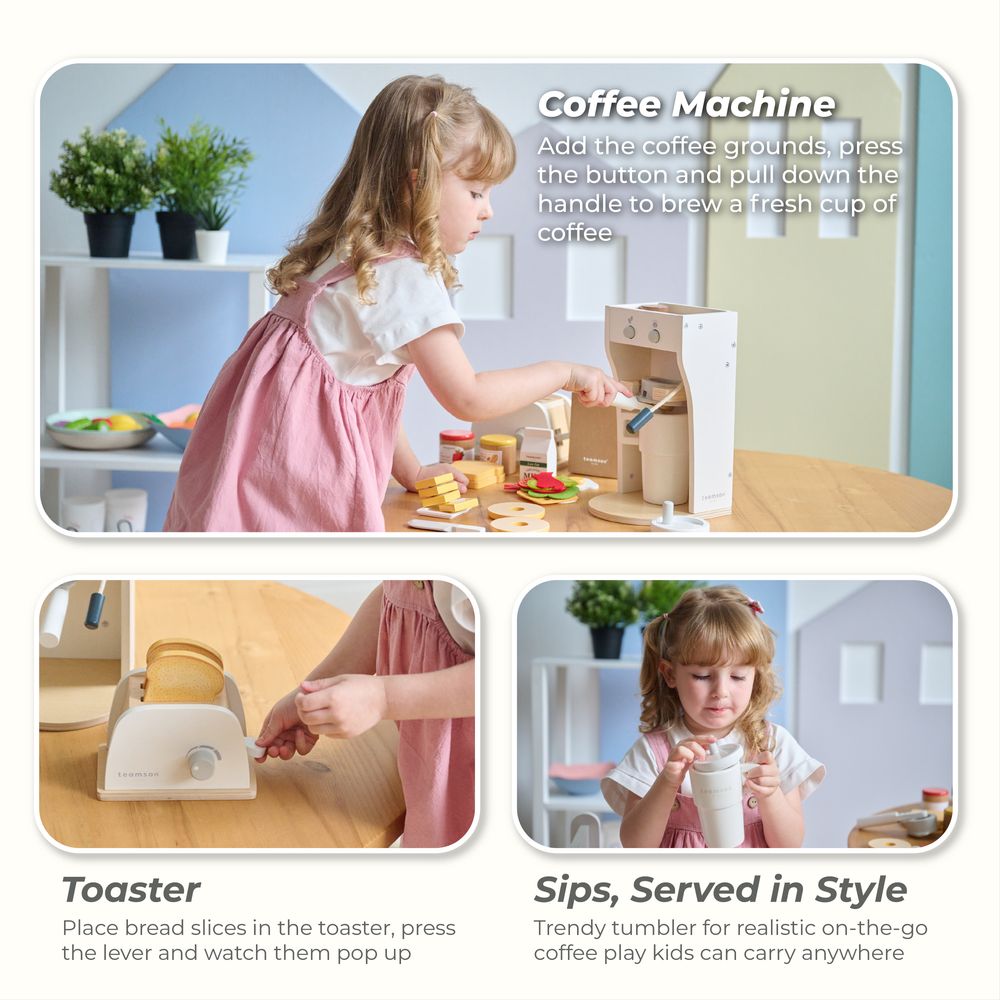 Little Chef Santa Barbara Wooden Healthy Breakfast to Go - Image 5