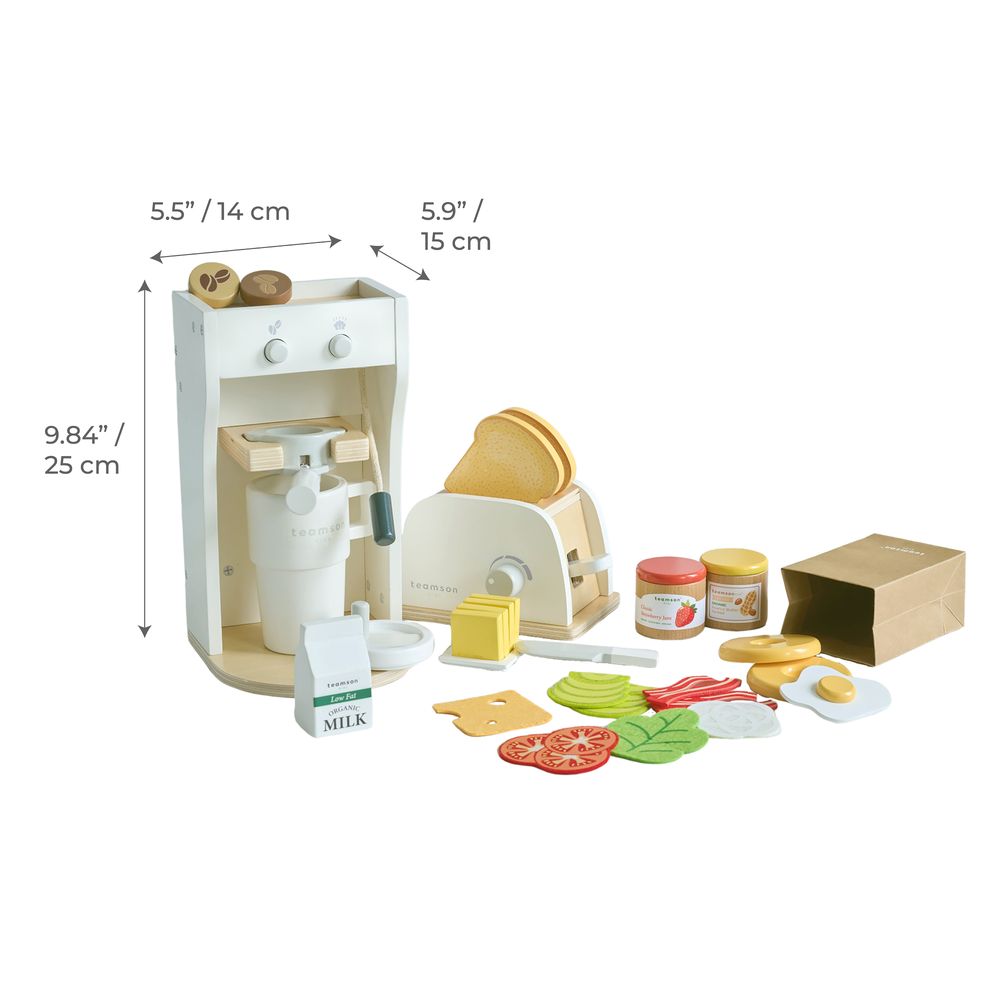 Little Chef Santa Barbara Wooden Healthy Breakfast to Go - Image 8