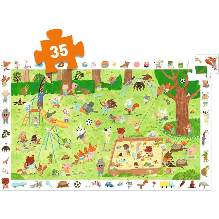 Alternative view of Little Friends' Garden 35 Piece Observation Puzzle & Poster