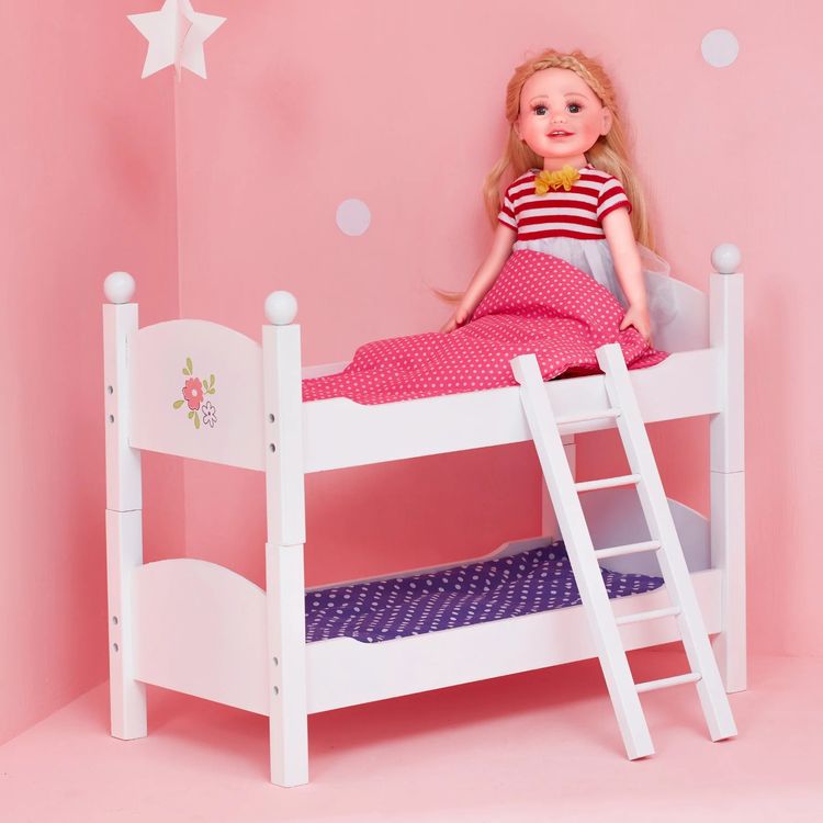 Alternative view of Little Princess 18" Doll Double Bunk Bed - Grey