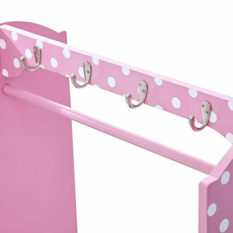 Little Princess Bella Clothing Rack with Storage - Pink - Image 5