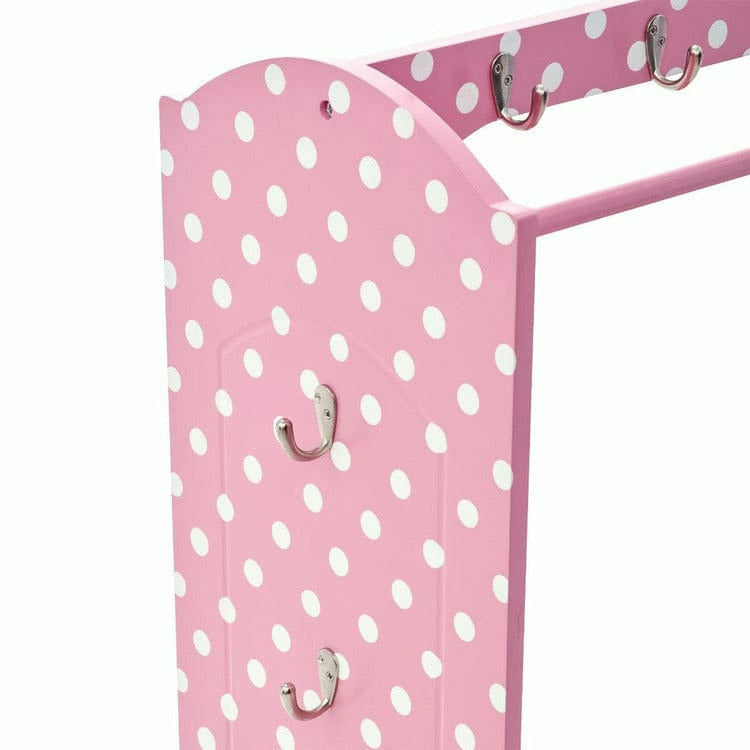 Little Princess Bella Clothing Rack with Storage - Pink - Image 6