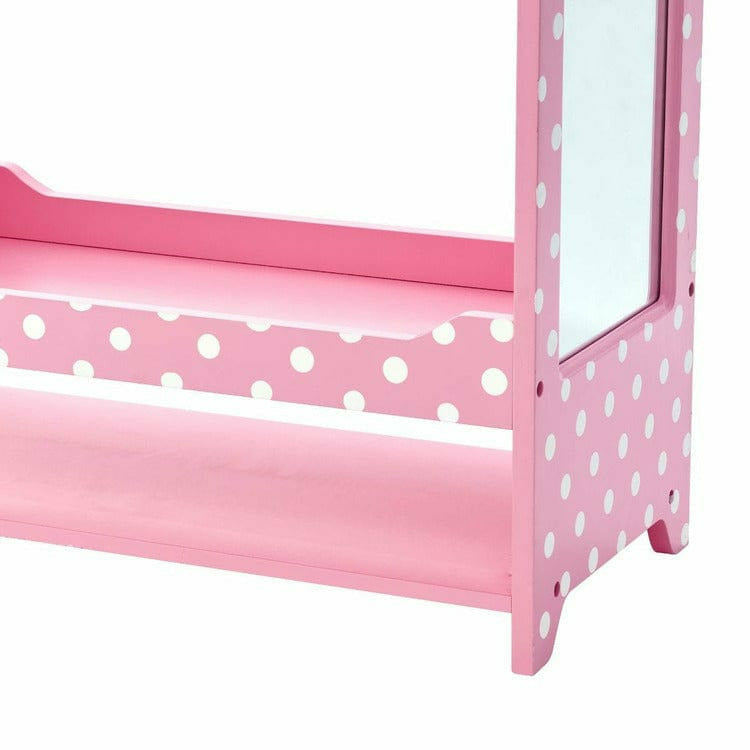 Little Princess Bella Clothing Rack with Storage - Pink - Image 7