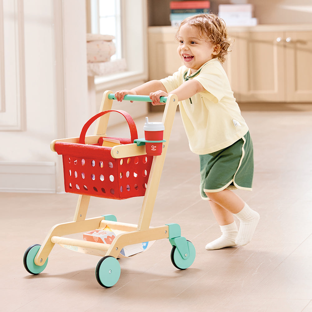 Little Shopper's Shopping Cart with Basket - Image 2