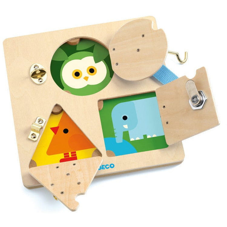 LockBasic Locking and Unlocking Wooden Skill Board - Image 3