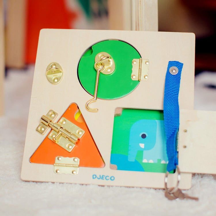 LockBasic Locking and Unlocking Wooden Skill Board - Image 2