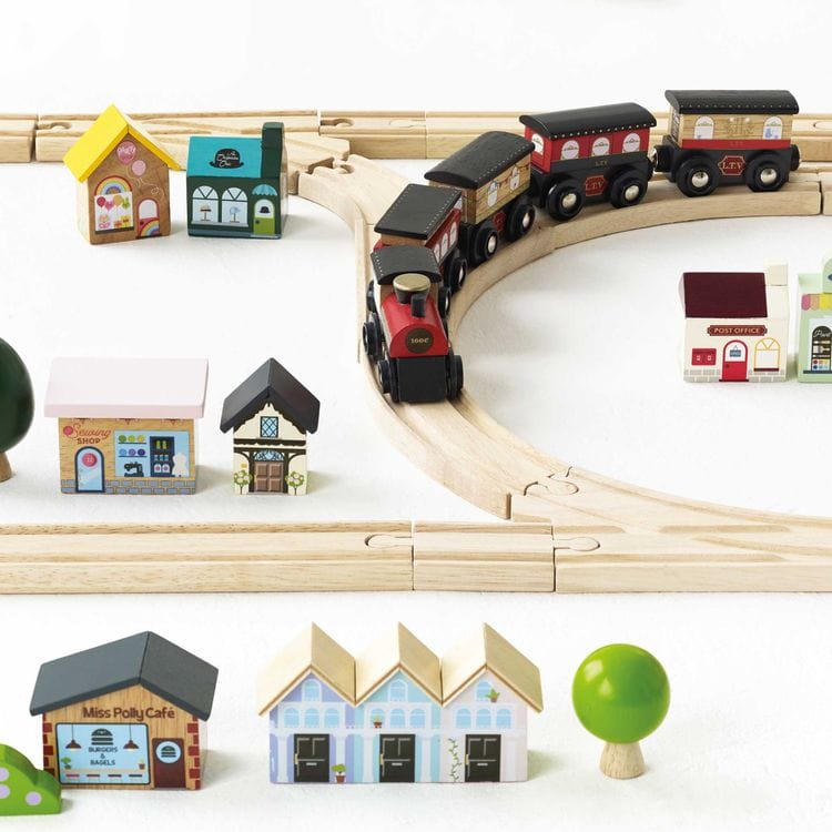 London Wood Train Set – 120 Pieces - Image 4
