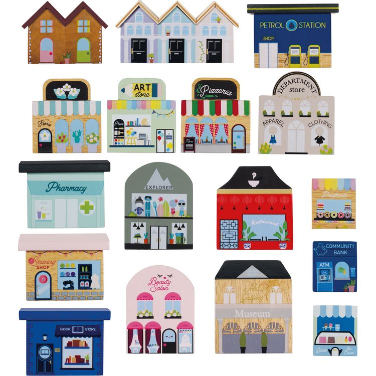 London Wood Train Set – 120 Pieces - Image 8