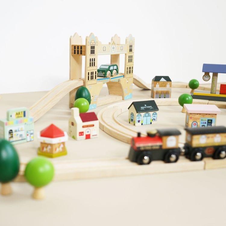 London Wood Train Set – 120 Pieces - Image 5