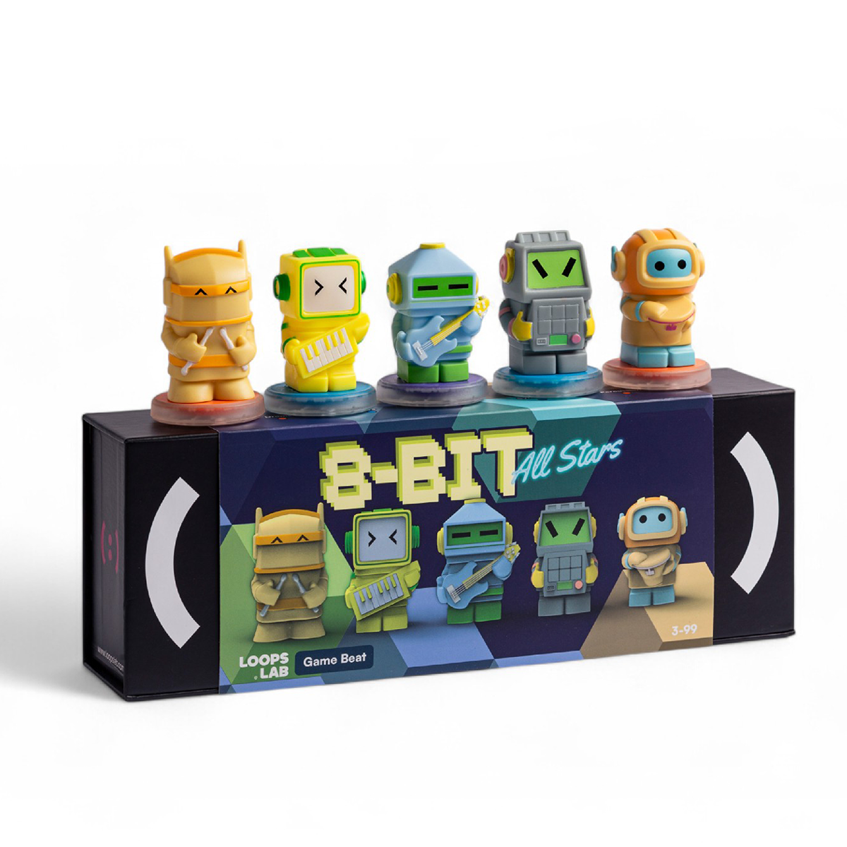 Loops Lab 8 Bit Allstars: 5 Figurines Game Music Band