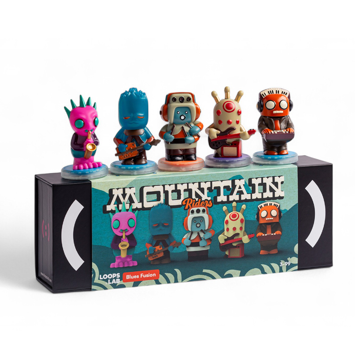 Loops Lab Mountain Riders: 5 Figurines Blues Fusion Band