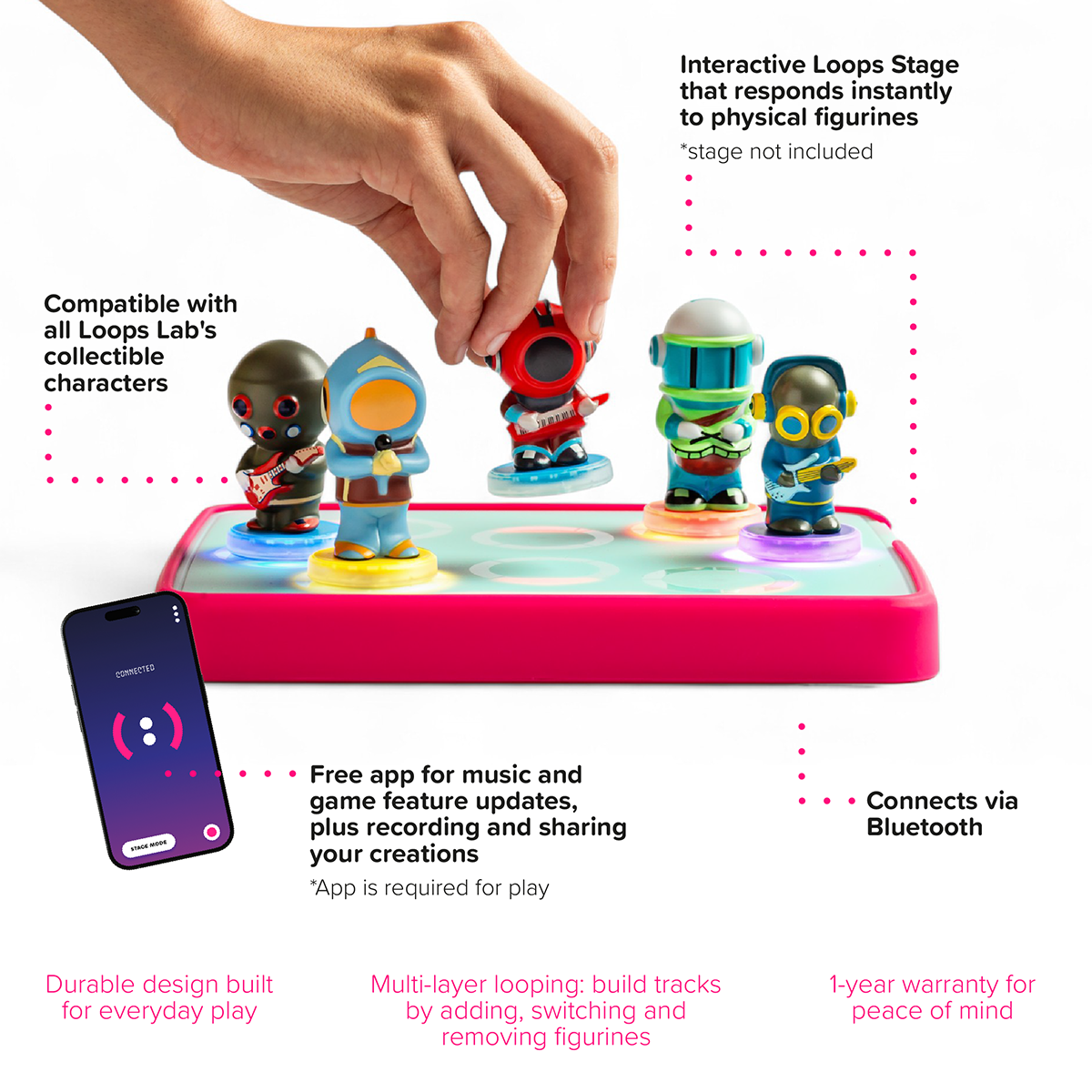 Loops Lab Space Mariners: 5 Figurines Galactic Rock Band - Image 3