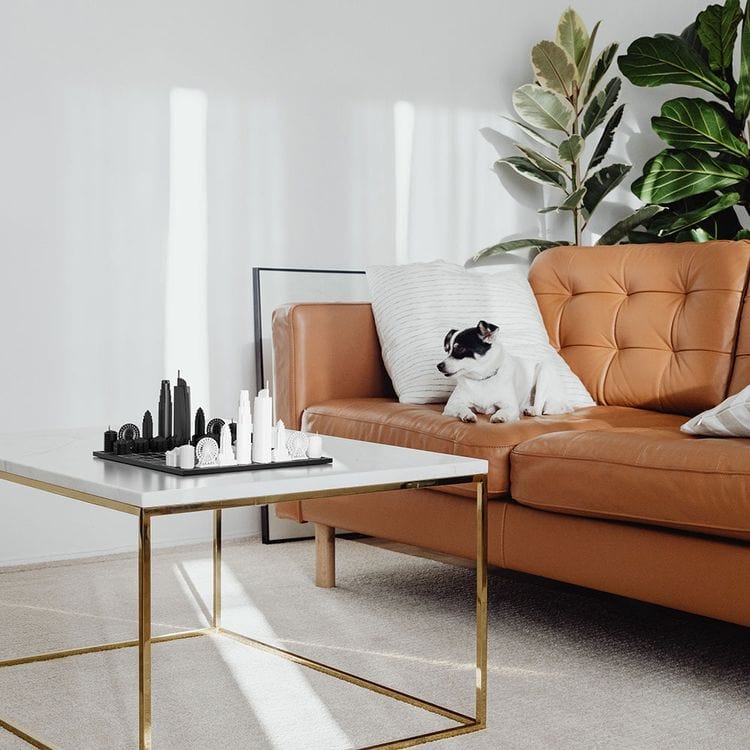 Los Angeles Edition Acrylic Chess Set with Wood Map Board - Image 5