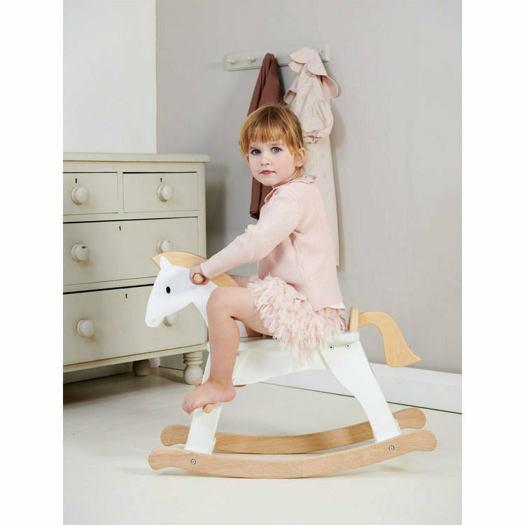 Lucky Wooden Rocking Horse - Image 3
