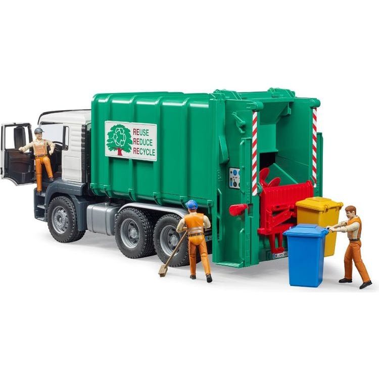 MAN TGS Rear Loading Garbage Truck (Green) - Image 3