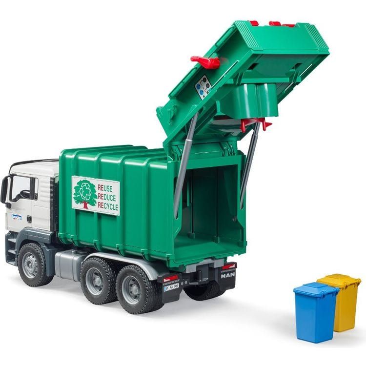 MAN TGS Rear Loading Garbage Truck (Green) - Image 5