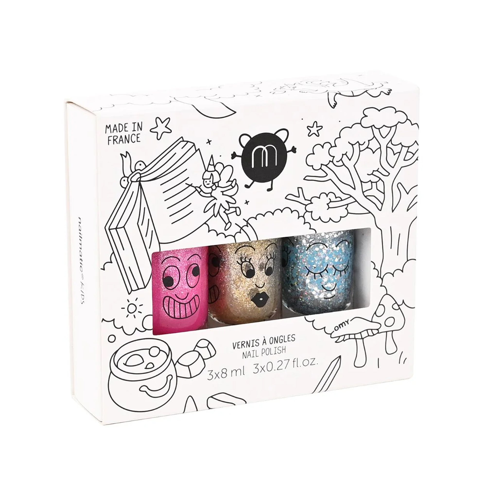 Magical Nail Polish 3 Pack for Kids