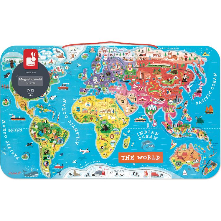 Magnetic World Map Puzzle - Image 3