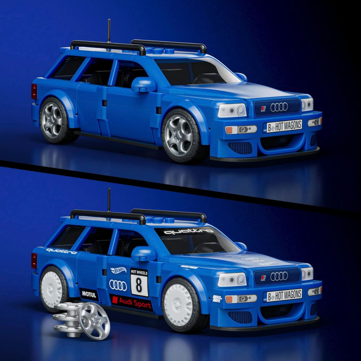 Alternative view of Mattel Brick Shop Hot Wheels '94 Audi Avant RS2