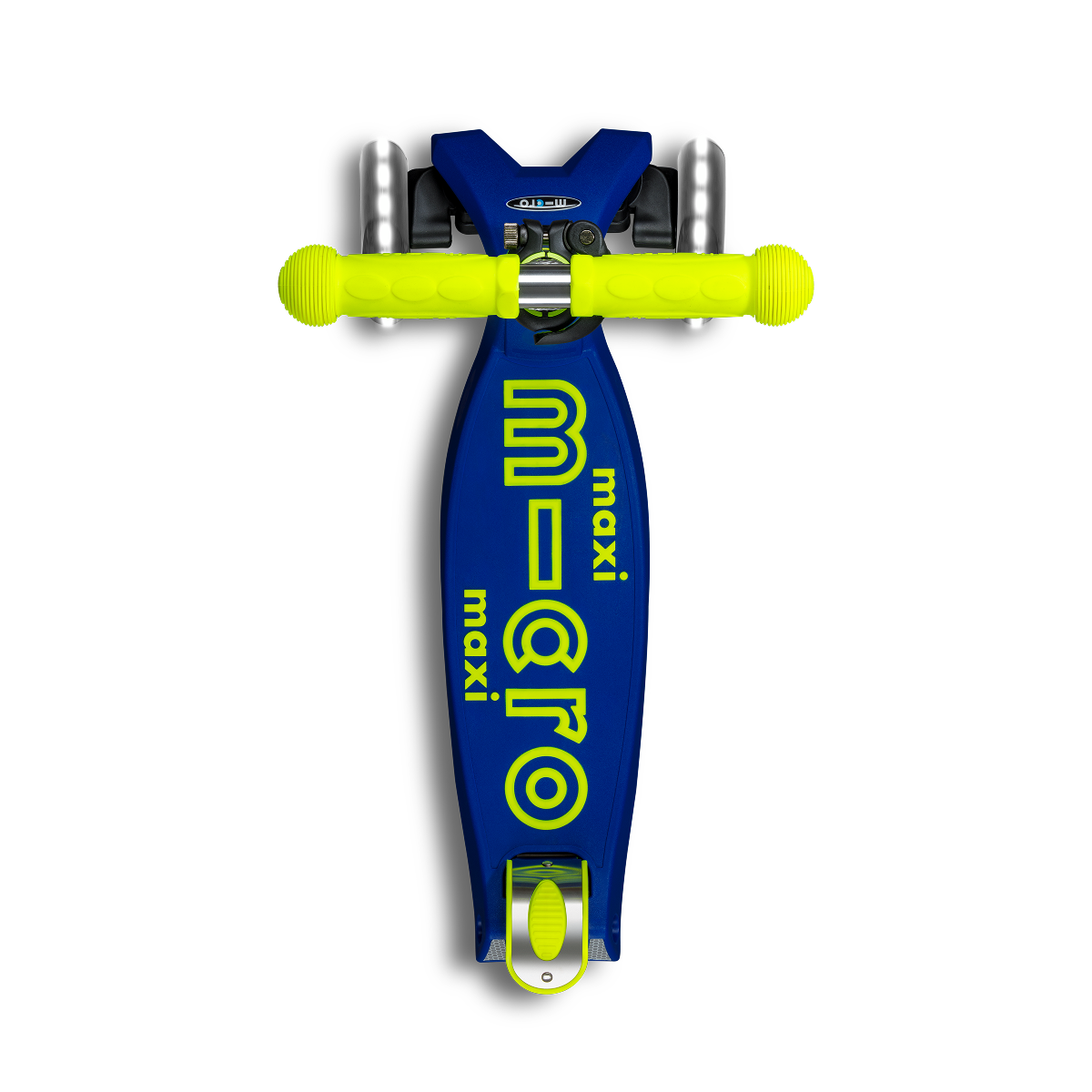 Maxi Deluxe Foldable LED Scooter - Neon Canary Yellow - Image 7