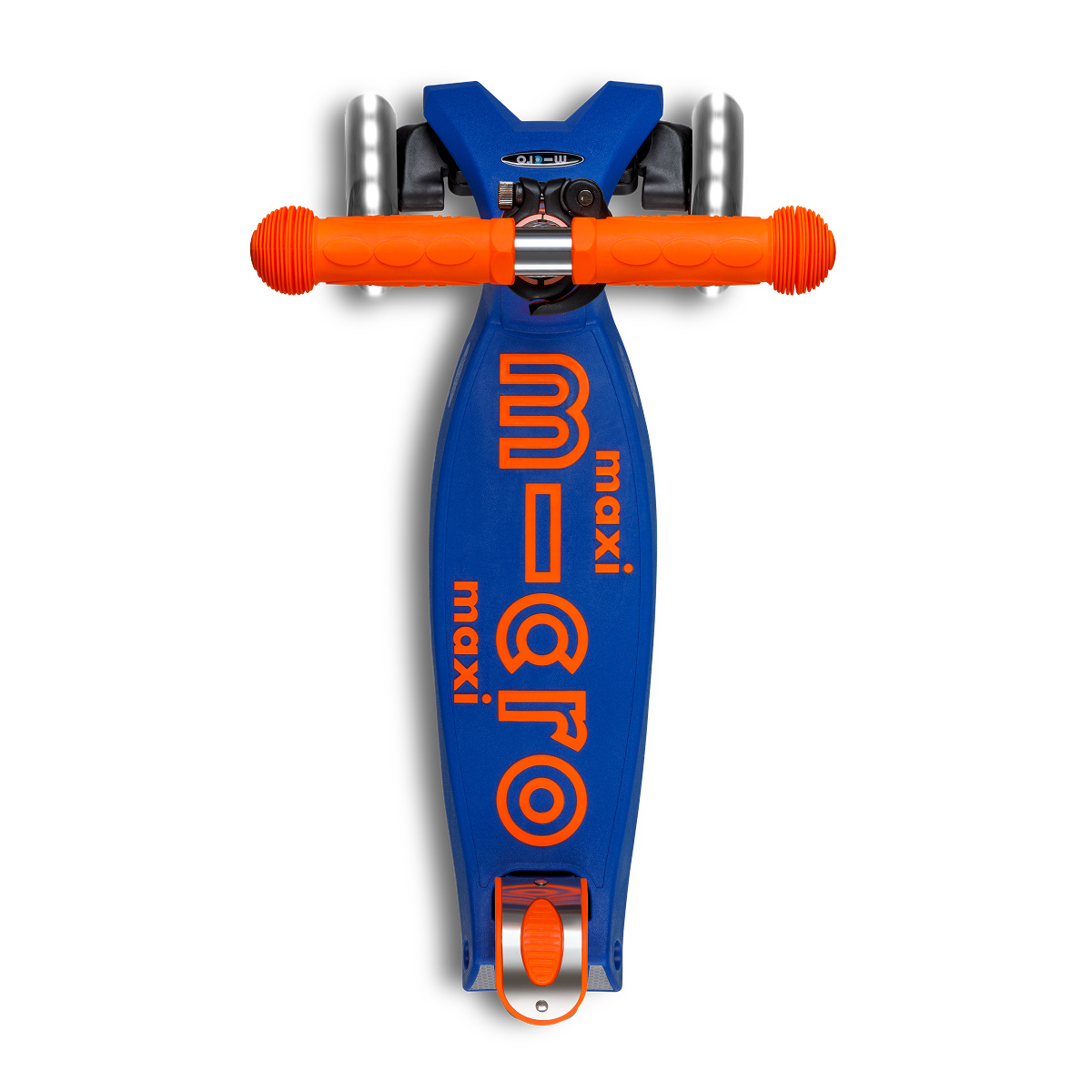 Maxi Deluxe Foldable Neon LED Scooter - Blaze Orange - Image 5