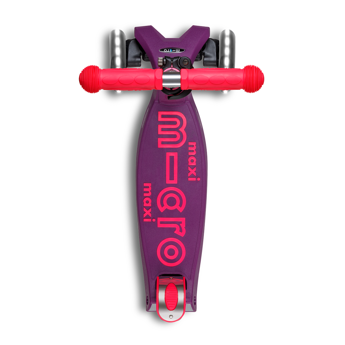 Maxi Deluxe Foldable Neon LED Scooter - Ultra Pink - Image 5