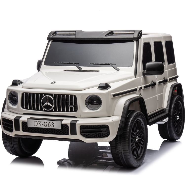 Mercedes G-Wagon 24V 4x4 2-Seater Ride on Car - White