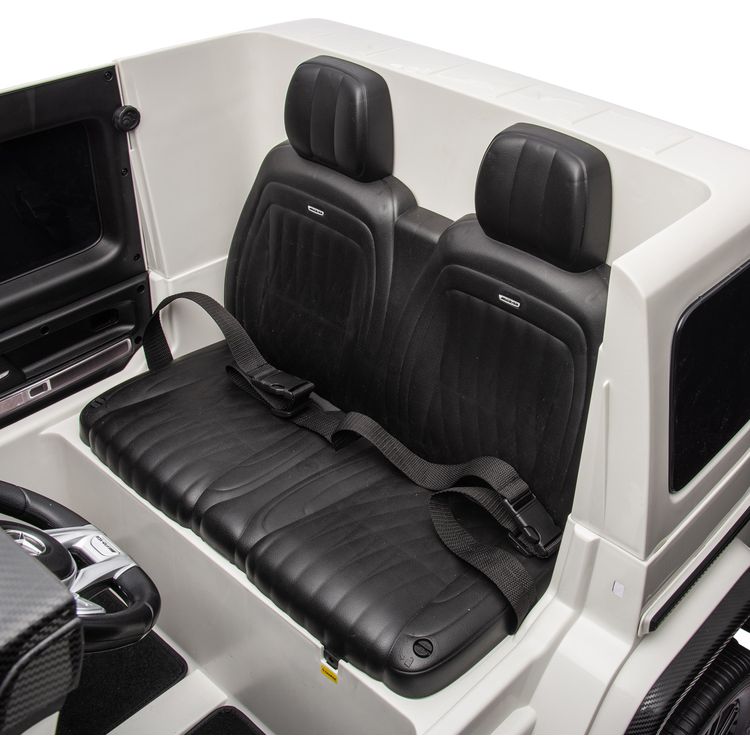 Mercedes G-Wagon 24V 4x4 2-Seater Ride on Car - White - Image 7