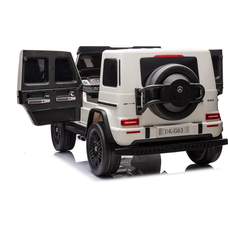 Mercedes G-Wagon 24V 4x4 2-Seater Ride on Car - White - Image 9