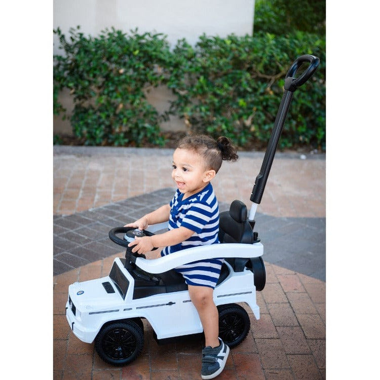 Mercedes G-Wagon 3 In 1 Push Car - White - Image 4
