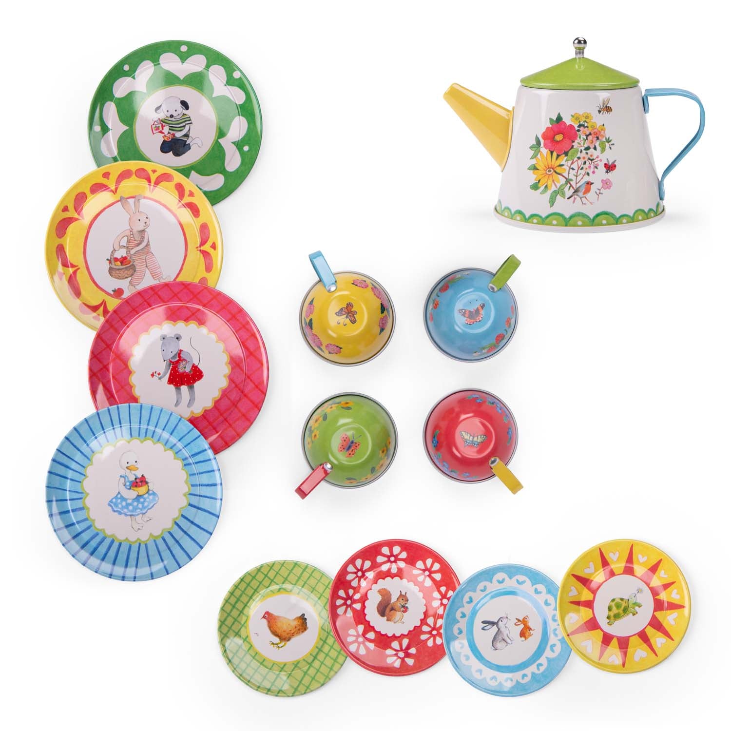 Alternative view of Metal Tea Set - The Big Family