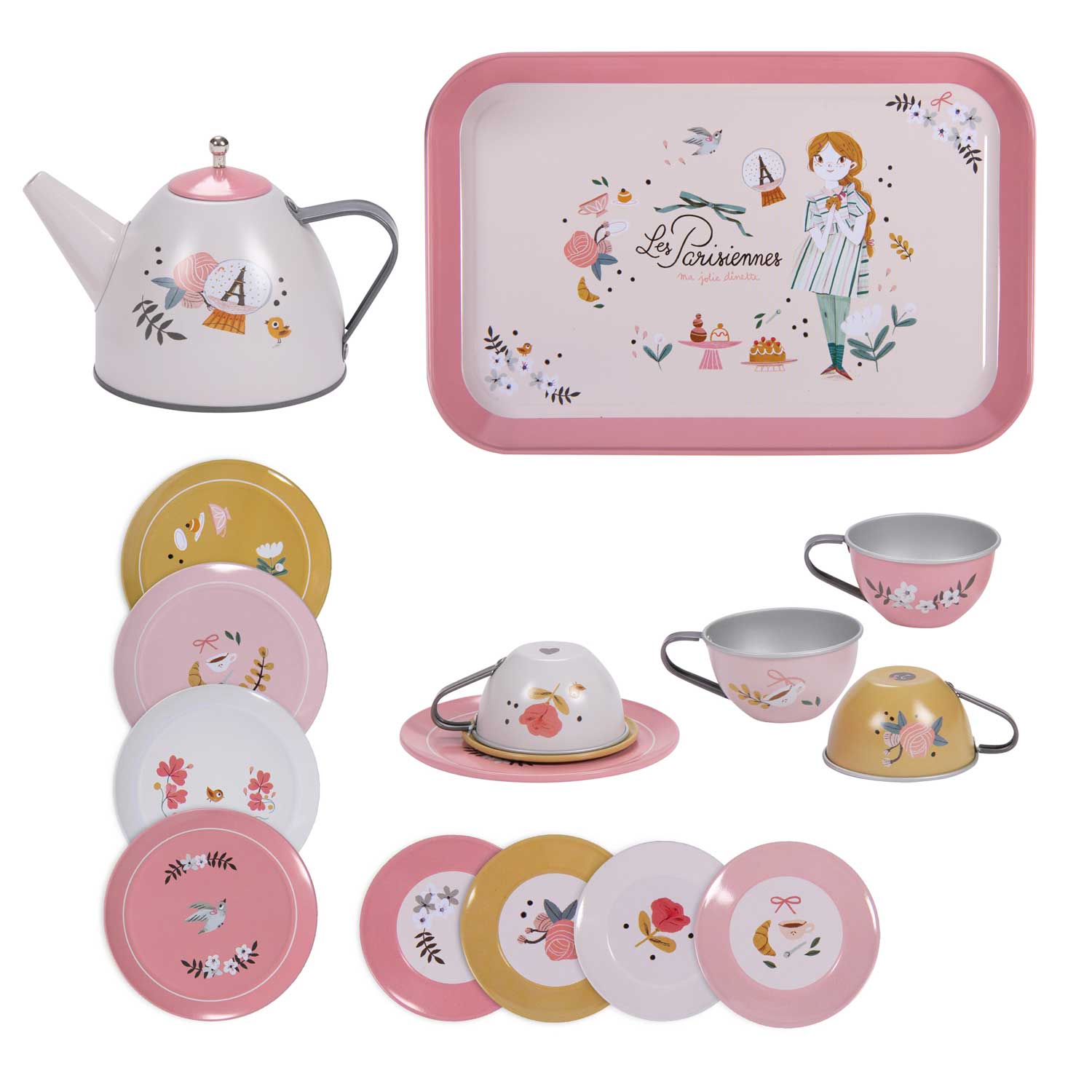 Alternative view of Metal Tea Set with Suitcase - The Parisiennes