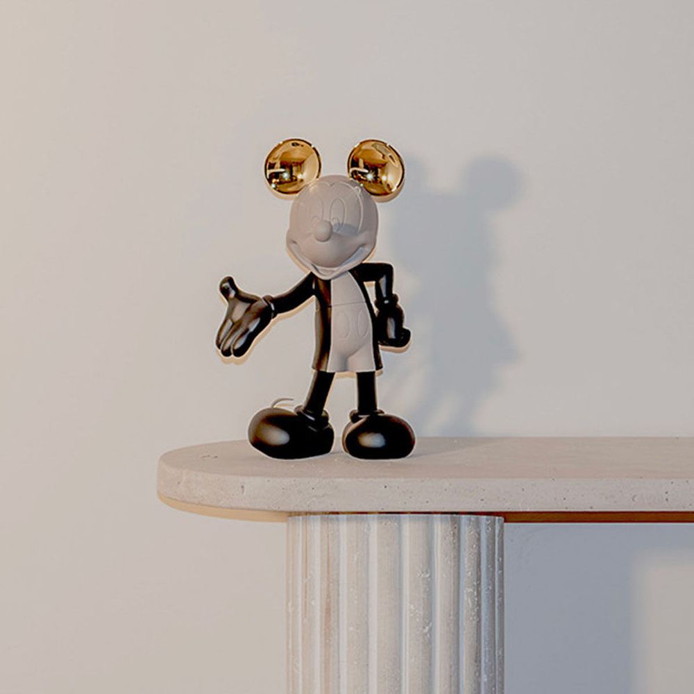 Mickey Mouse 12" Kelly Hoppen Figurine - Black, Taupe & Gold - Image 3