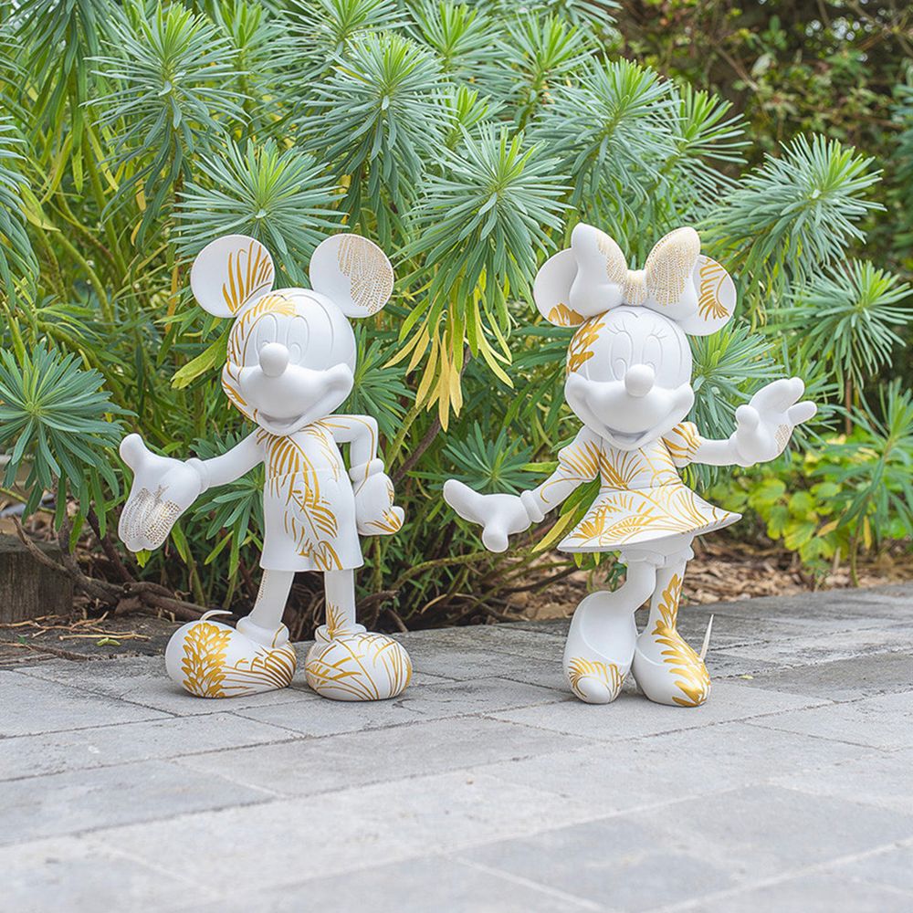 Mickey Mouse 12" Star Style Martyn Lawrence Bullard Figurine - White & Gold - Image 3