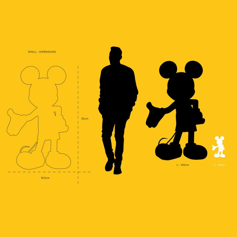 Mickey Mouse 12" Welcome Studio Figurine - White & Gold - Image 3
