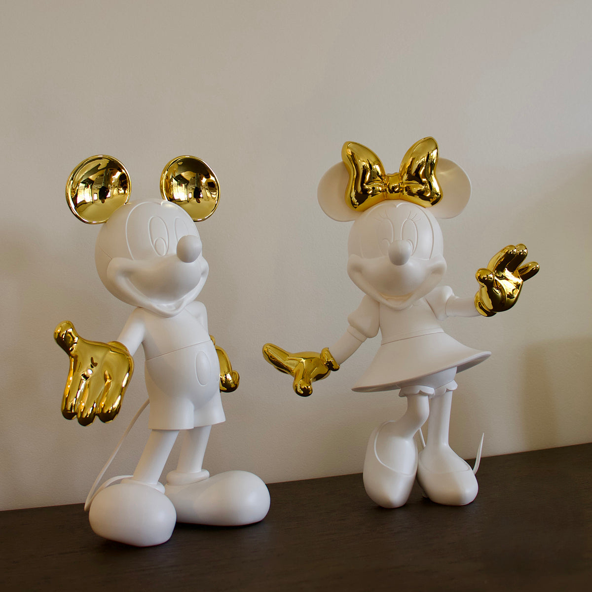 Alternative view of Mickey Mouse Figure White & Gold - 23.6"