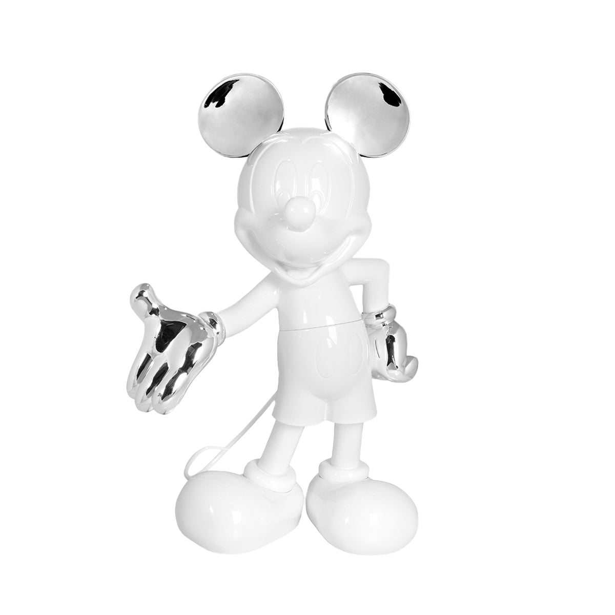 Mickey Mouse Figure White & Silver - 55"