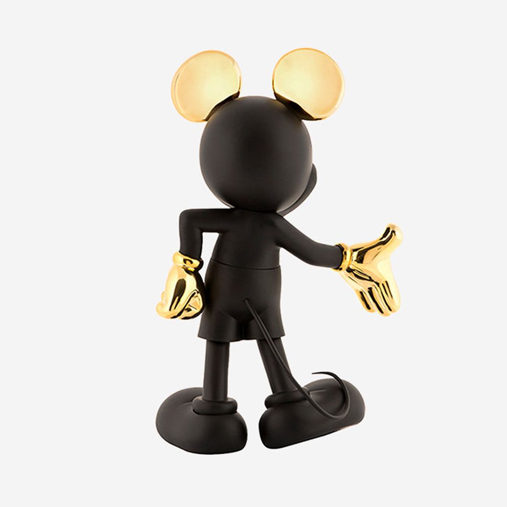 Mickey Mouse Welcome 12" Studio Figurine - Black & Gold - Image 6