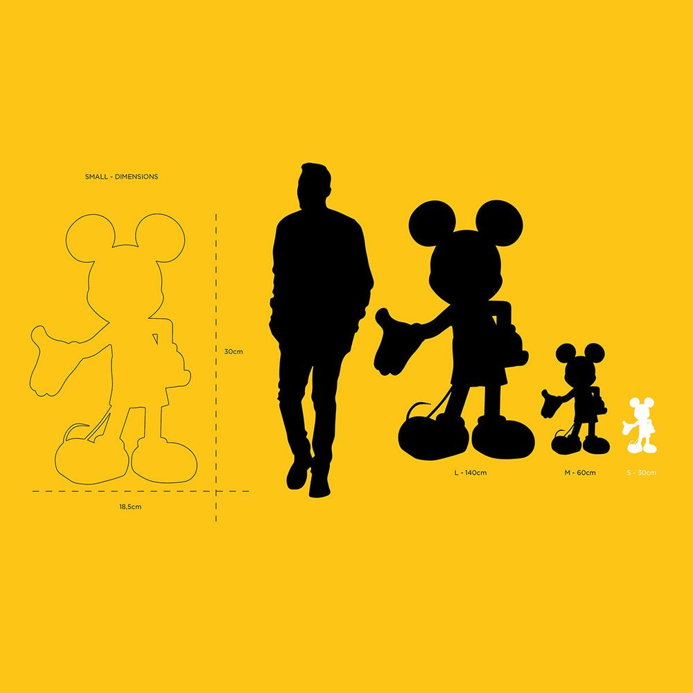 Mickey Mouse Welcome 12" Studio Figurine - Black & Gold - Image 7