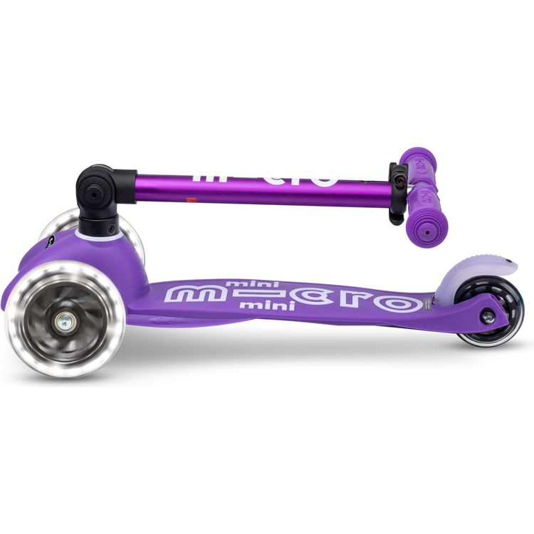 Micro Mini Foldable LED Scooter - Purple - Image 4