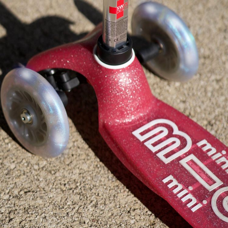 Micro Mini Glitter LED Scooter - Pink - Image 4