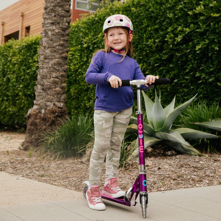 Alternative view of Micro Sprite LED Scooter - Purple Stripe