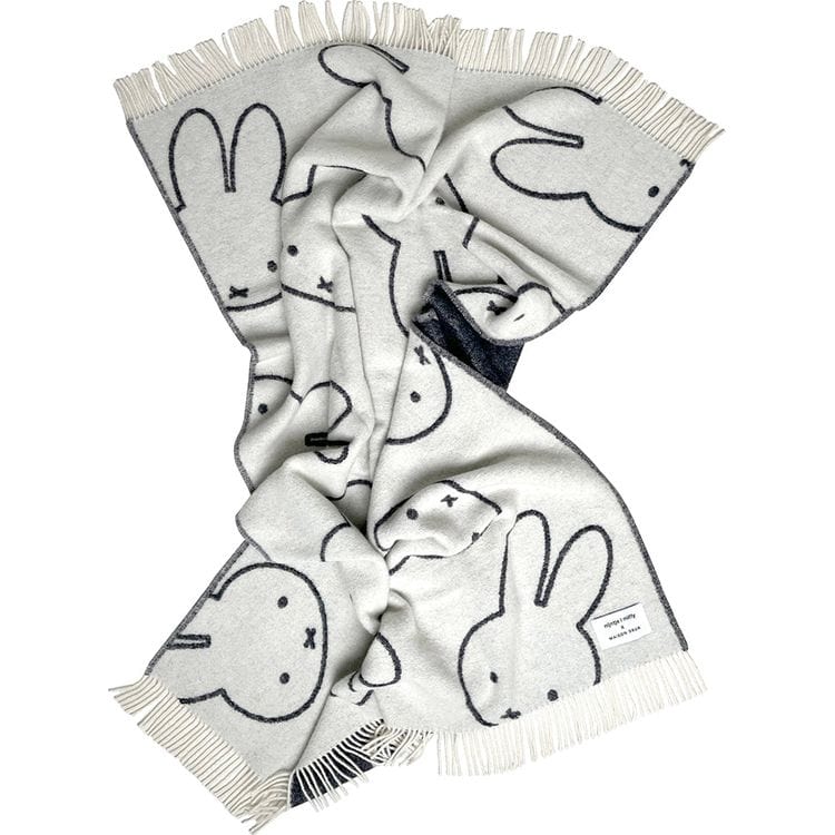 Alternative view of Miffy Blanket - White/Black