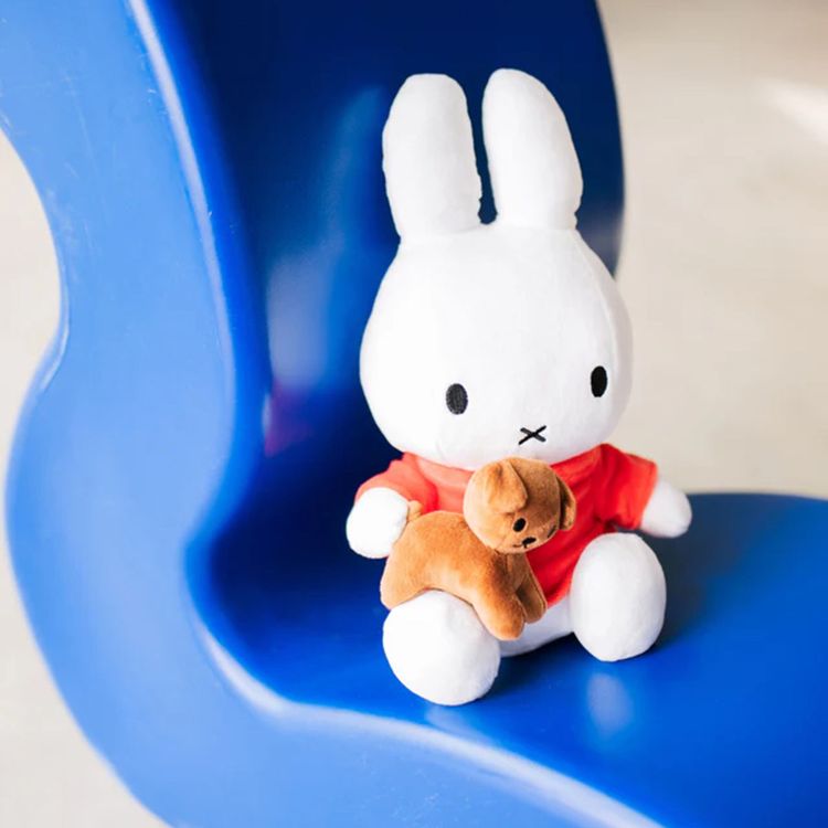 Alternative view of Miffy Plush with Snuffy - 13"