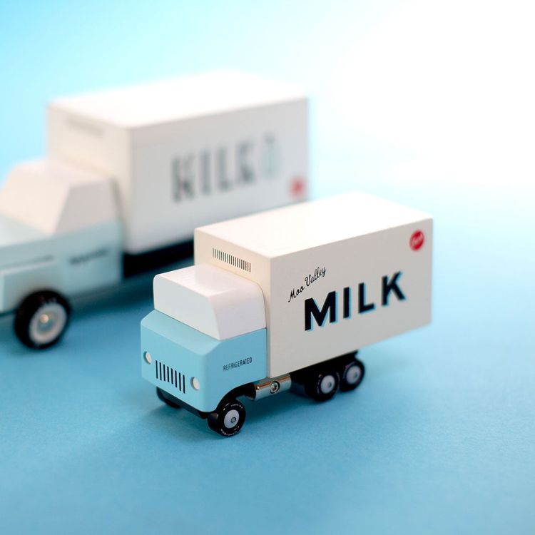 Alternative view of Milk Truck Toy Car