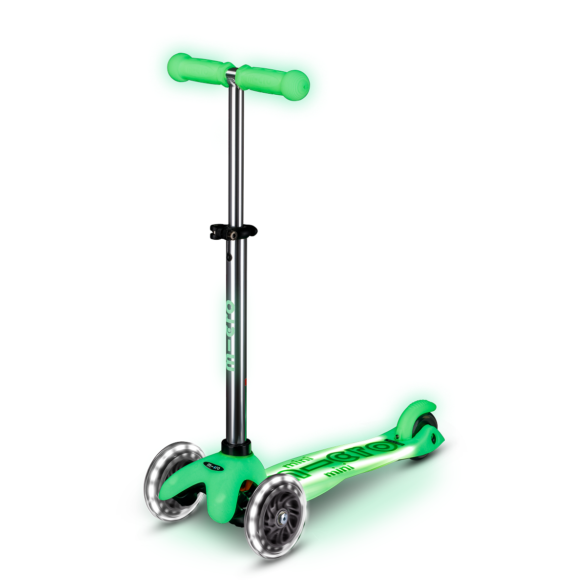 Mini Deluxe Glow LED Plus Scooter - Icy Lime