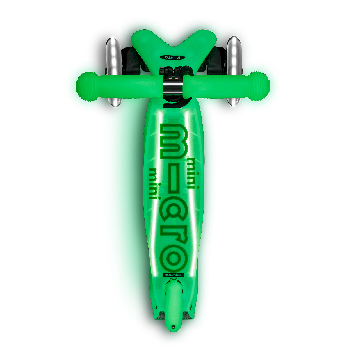 Mini Deluxe Glow LED Plus Scooter - Icy Lime - Image 4
